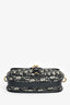 Christian Dior Navy Blue Oblique Jacquard Medium 'Bobby' Crossbody Bag