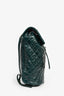 Pre-Loved Chanel™ 2015-16 Green Glazed Calfskin Quilted Small Salzburg Mountain Backpack