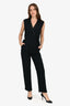 Christian Dior Black Silk/Wool Blend Sleeveless Jumpsuit Size 38