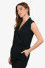 Christian Dior Black Silk/Wool Blend Sleeveless Jumpsuit Size 38