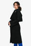 Hermès Black Cashmere 3-In-1 Trench Coat with Detachable Cropped Jacket Size 38