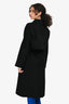 Hermès Black Cashmere 3-In-1 Trench Coat with Detachable Cropped Jacket Size 38