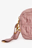 Prada Mauve Nappa Gaufre Leather Crossbody Bag