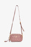Prada Mauve Nappa Gaufre Leather Crossbody Bag