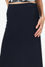 Stella McCartney Navy Knit Knee Length Skirt Size 40