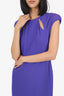 Tom Ford Purple Sleeveless Midi Dress Size 44