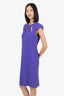 Tom Ford Purple Sleeveless Midi Dress Size 44
