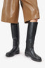 The Row Black Leather Knee High Boots Size 38.5