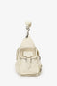 Christian Dior 2006 White Calfskin/Suede Rebelle Shoulder Bag