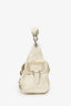 Christian Dior 2006 White Calfskin/Suede Rebelle Shoulder Bag