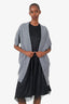 Vince Grey Cashmere Short Sleeve Open Cardigan Size S