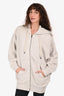 Isabel Marant Etoile Grey Oversized Logo Zip-Up Hoodie Size S/M