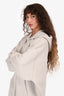 Isabel Marant Etoile Grey Oversized Logo Zip-Up Hoodie Size S/M