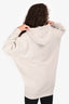 Isabel Marant Etoile Grey Oversized Logo Zip-Up Hoodie Size S/M