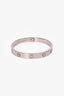 Cartier 18K White Gold Classic Model Love Bangle Size 17
