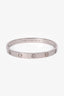 Cartier 18K White Gold Classic Model Love Bangle Size 17