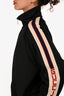 Gucci Black Logo Sleeve Zip-Up Track Jacket Size XS Mens