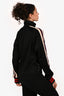 Gucci Black Logo Sleeve Zip-Up Track Jacket Size XS Mens