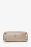 Christian Dior Gold Leather 'Diorissimo' Medium Top Handle with Strap and Pouch