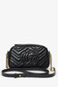 Gucci Black Leather Marmont Matelasse Camera Bag