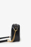 Gucci Black Leather Marmont Matelasse Camera Bag