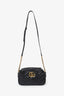 Gucci Black Leather Marmont Matelasse Camera Bag