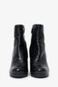 Prada Black Leather Wedge Boots Size 38.5