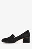 Gucci Black Suede GG Marmont Fringes Pumps Size 38.5