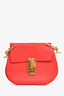 Chloe Red Leather 'Drew' Crossbody Bag