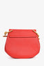 Chloe Red Leather 'Drew' Crossbody Bag