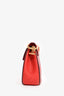 Chloe Red Leather 'Drew' Crossbody Bag