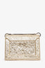 3.1 Phillip Lim Gold Crackle Leather Chain Shoulder Bag