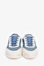 Hermes Blue/White Denim/Leather H 'Bouncing' Sneakers Size 40.5