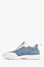 Hermes Blue/White Denim/Leather H 'Bouncing' Sneakers Size 40.5