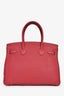 Hermès 2016 Rouge Clemence Leather Birkin 30 GHW