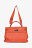 Hermes Coral Clemence Leather Kelly 40 with Strap