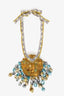 Missoni Yellow/Blue Sequin Oversized Necklace