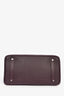 Hermes 2008 Raisin Clemence Leather Birkin 35