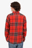 Burberry Red Check Button Down Shirt Size XL Mens
