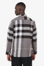 Burberry Grey Check Button Down Shirt Size M Mens