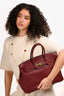 Hermès 2010 Rouge Leather Birkin 35 GHW