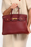 Hermès 2010 Rouge Leather Birkin 35 GHW