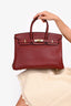 Hermès 2010 Rouge Leather Birkin 35 GHW