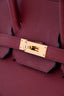 Hermès 2010 Rouge Leather Birkin 35 GHW