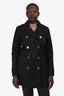 Burberry Brit Black Belted Trench Size 8