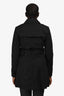 Burberry Brit Black Belted Trench Size 8