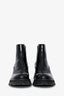 Alexander McQueen Black Leather Ankle Boots Size 37.5