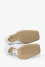 The Attico White Leather Knee High 'Sienna' Boots Size 39