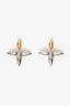 Louis Vuitton Gold/Silver Tone 'Louisette' Earrings