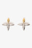 Louis Vuitton Gold/Silver Tone 'Louisette' Earrings